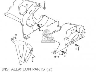 INSTALLATION PARTS (2) - GSXR750 2005 (K5) USA (E03)