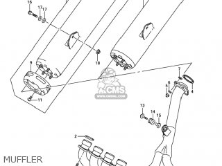 MUFFLER - GSXR750 2005 (K5) USA (E03)