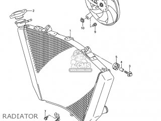 RADIATOR - GSXR750 2005 (K5) USA (E03)