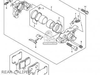 REAR CALIPER - GSXR750 2005 (K5) USA (E03)