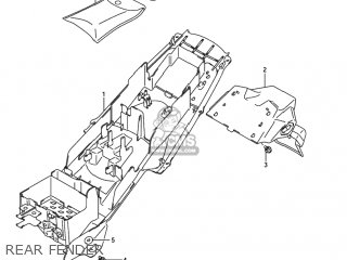 REAR FENDER - GSXR750 2005 (K5) USA (E03)