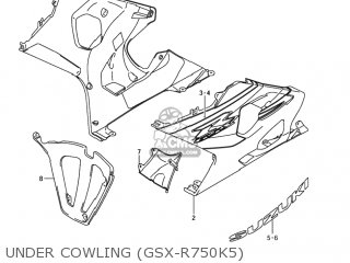 UNDER COWLING (GSX-R750K5) - GSXR750 2005 (K5) USA (E03)