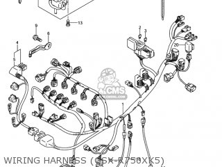 WIRING HARNESS (GSX-R750XK5) - GSXR750 2005 (K5) USA (E03)