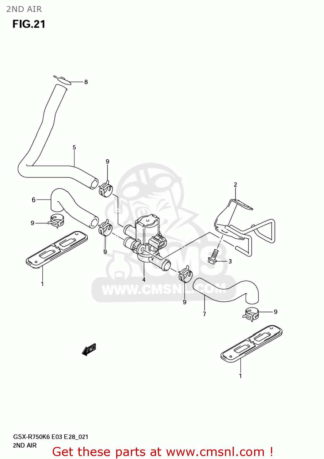 2ND AIR GSXR750 2006 (K6) USA (E03)