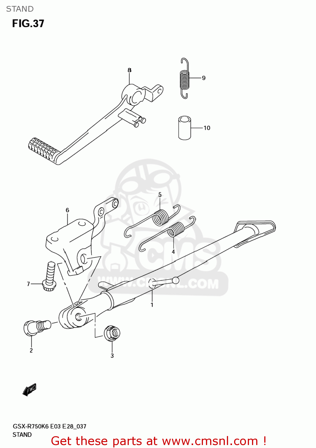 STAND GSXR750 2006 (K6) USA (E03)