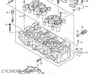 CYLINDER HEAD - GSXR750 2006 (K6) USA (E03)