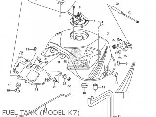 FUEL TANK (MODEL K7) - GSXR750 2006 (K6) USA (E03)