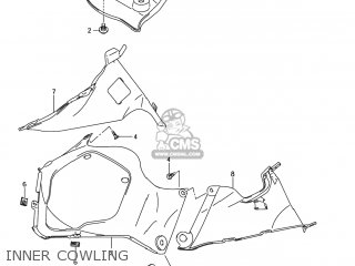 INNER COWLING - GSXR750 2006 (K6) USA (E03)
