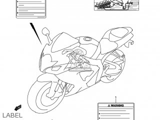 LABEL - GSXR750 2006 (K6) USA (E03)