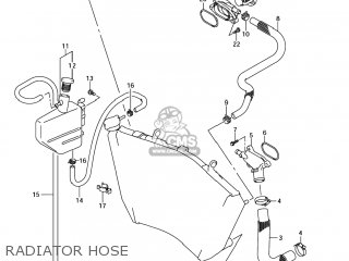 RADIATOR HOSE - GSXR750 2006 (K6) USA (E03)