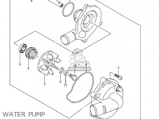 WATER PUMP - GSXR750 2006 (K6) USA (E03)