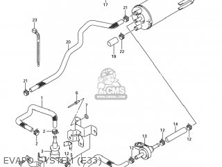 EVAPO SYSTEM (E33) - GSXR750 2007 (K7) USA (E03)