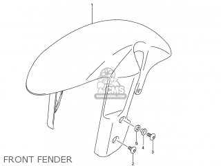 FRONT FENDER - GSXR750 2007 (K7) USA (E03)