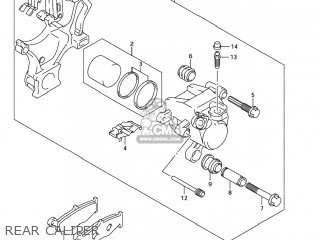 REAR CALIPER - GSXR750 2007 (K7) USA (E03)
