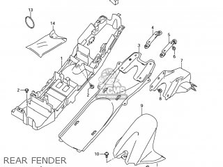REAR FENDER - GSXR750 2007 (K7) USA (E03)