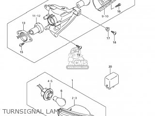 TURNSIGNAL LAMP - GSXR750 2007 (K7) USA (E03)