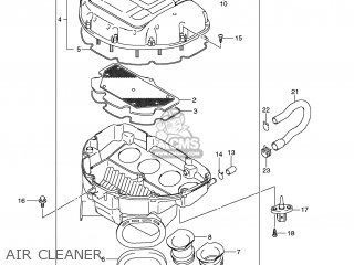 AIR CLEANER - GSXR750 2008 (K8) USA (E03)