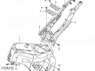 FRAME - GSXR750 2008 (K8) USA (E03)