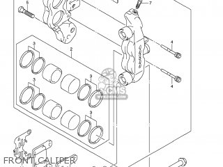 FRONT CALIPER - GSXR750 2008 (K8) USA (E03)