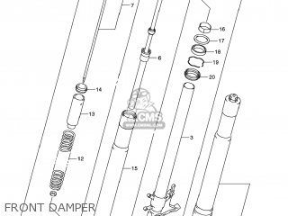FRONT DAMPER - GSXR750 2008 (K8) USA (E03)