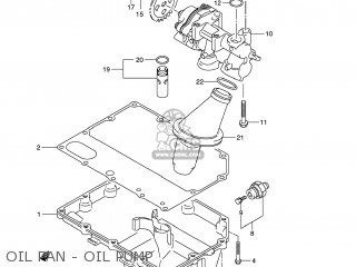 OIL PAN - OIL PUMP - GSXR750 2008 (K8) USA (E03)