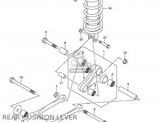 REAR CUSHION LEVER - GSXR750 2008 (K8) USA (E03)