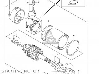STARTING MOTOR - GSXR750 2008 (K8) USA (E03)
