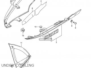 UNDER COWLING - GSXR750 2008 (K8) USA (E03)