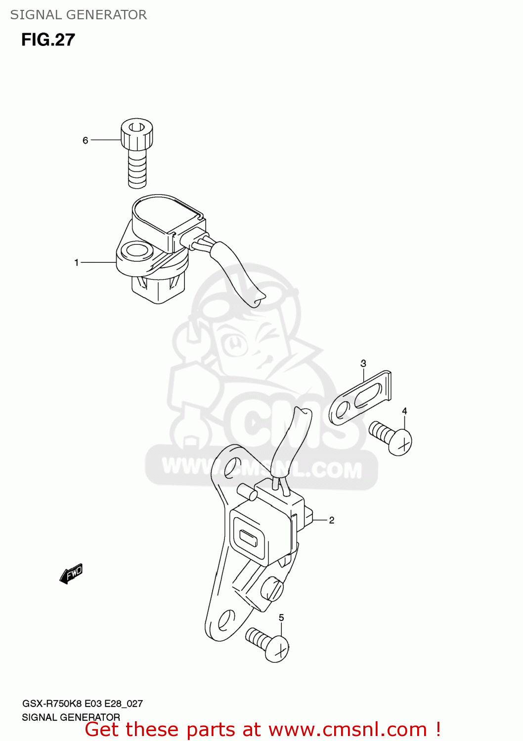 SIGNAL GENERATOR GSXR750 2009 (K9) USA (E03)
