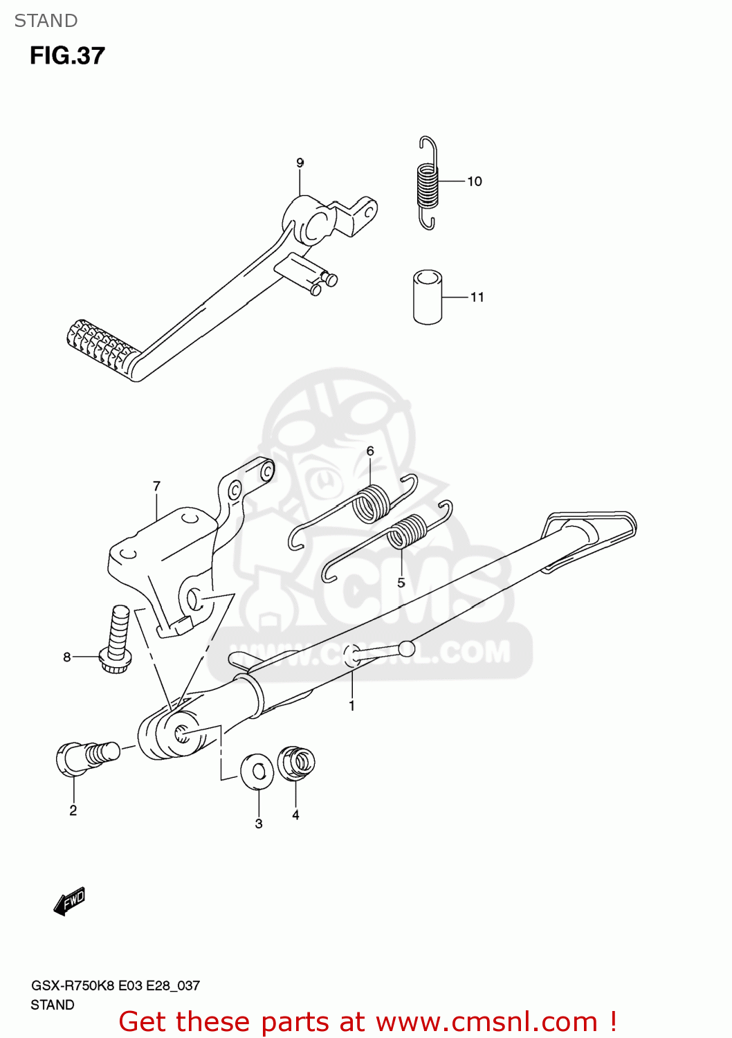 STAND GSXR750 2009 (K9) USA (E03)