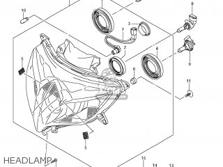 HEADLAMP - GSXR750 2009 (K9) USA (E03)