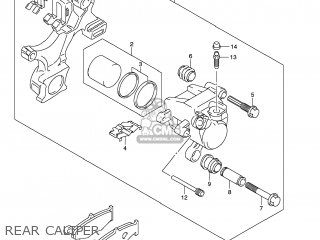 REAR CALIPER - GSXR750 2009 (K9) USA (E03)