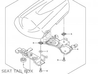 SEAT TAIL BOX - GSXR750 2009 (K9) USA (E03)