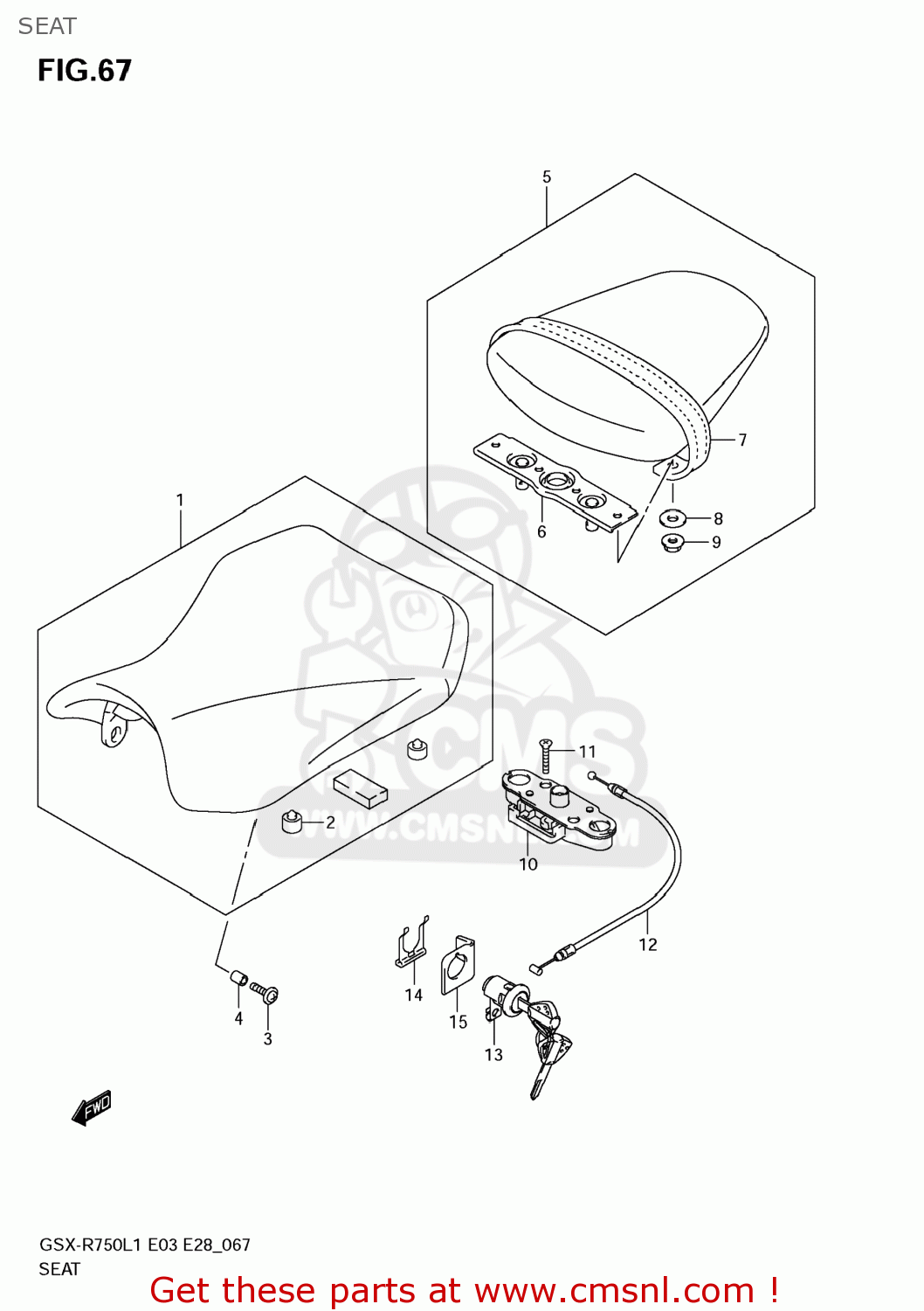 SEAT GSXR750 2011 (L1) USA (E03)