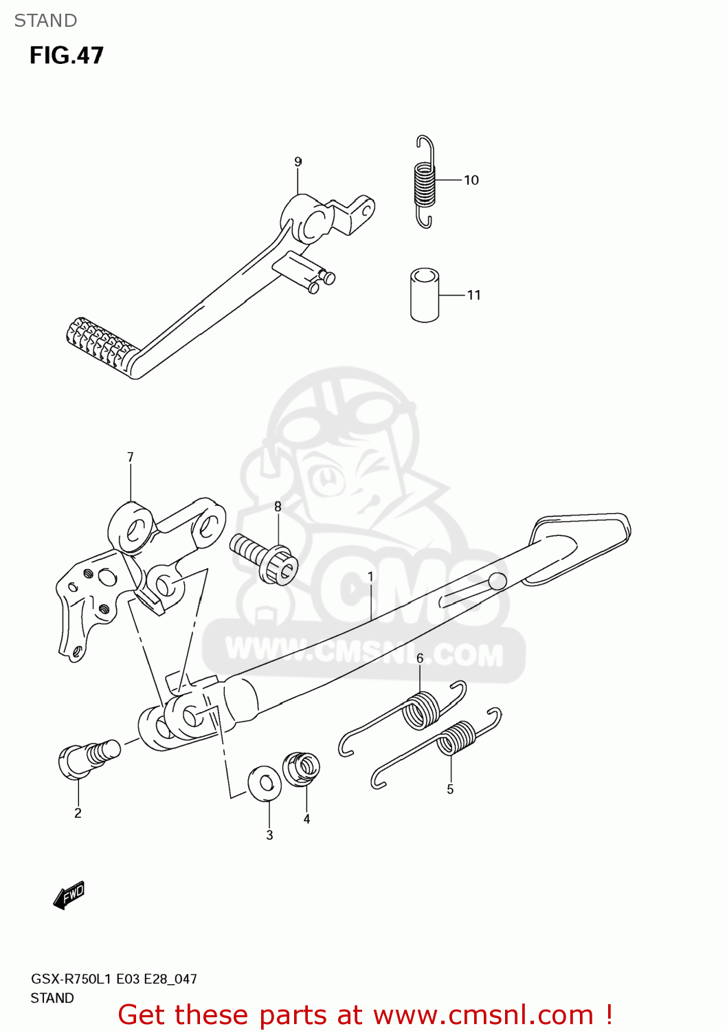STAND GSXR750 2011 (L1) USA (E03)