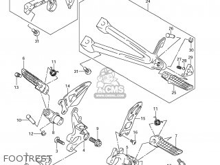 FOOTREST - GSXR750 2011 (L1) USA (E03)