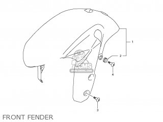 FRONT FENDER - GSXR750 2011 (L1) USA (E03)