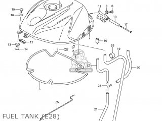 FUEL TANK (E28) - GSXR750 2011 (L1) USA (E03)
