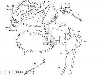 FUEL TANK (E3) - GSXR750 2011 (L1) USA (E03)