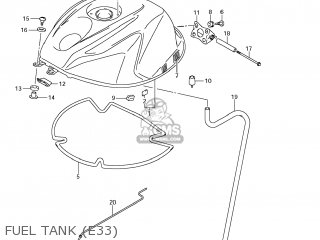 FUEL TANK (E33) - GSXR750 2011 (L1) USA (E03)