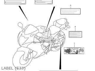 LABEL (E33) - GSXR750 2011 (L1) USA (E03)