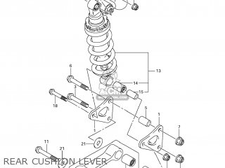 REAR CUSHION LEVER - GSXR750 2011 (L1) USA (E03)