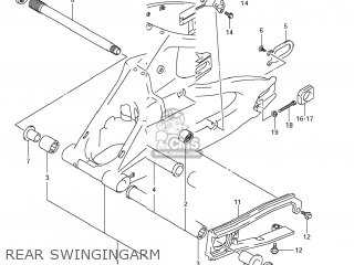 REAR SWINGINGARM - GSXR750 2011 (L1) USA (E03)