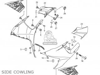 SIDE COWLING - GSXR750 2011 (L1) USA (E03)