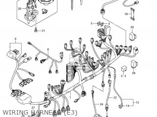 WIRING HARNESS (E3) - GSXR750 2011 (L1) USA (E03)