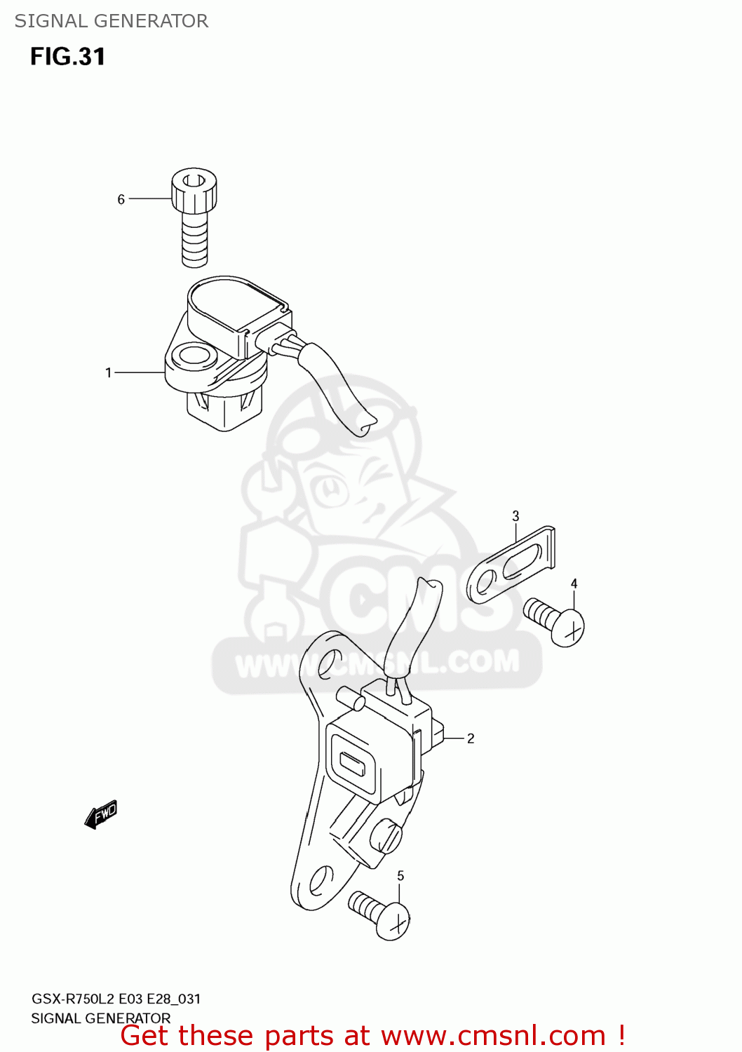 SIGNAL GENERATOR GSXR750 2012 (L2) USA (E03)