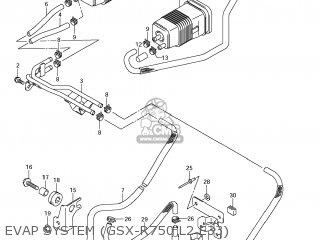 EVAP SYSTEM (GSX-R750 L2 E33) - GSXR750 2012 (L2) USA (E03)
