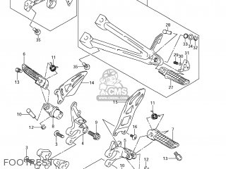 FOOTREST - GSXR750 2012 (L2) USA (E03)