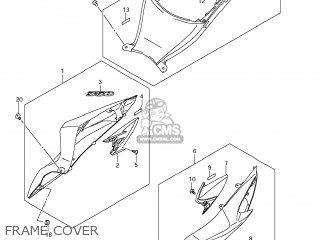 FRAME COVER - GSXR750 2012 (L2) USA (E03)