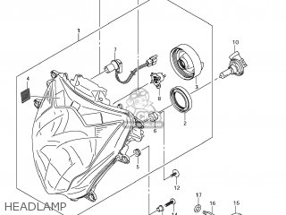 HEADLAMP - GSXR750 2012 (L2) USA (E03)
